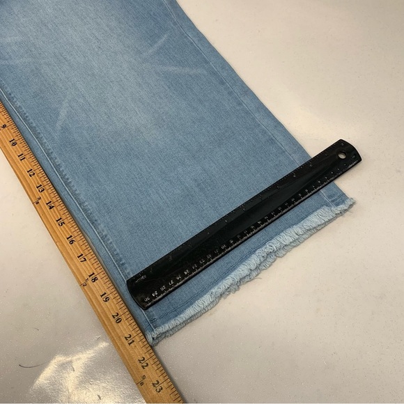 Susan Graver  Jeans Woman 18WP  Wide Leg Crop‎ Frayed Hem Pockets Stretch New - Picture 14 of 14